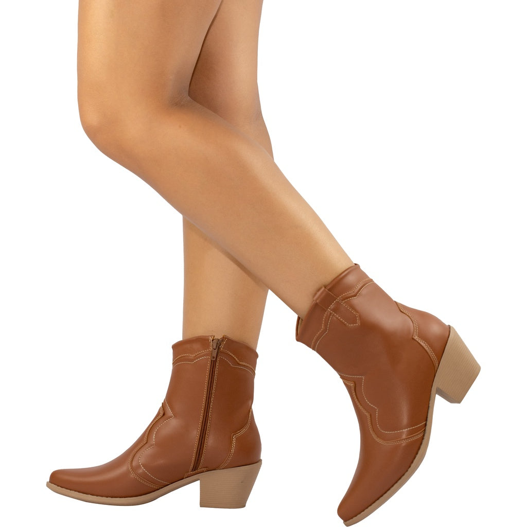 Bota de Inverno Feminina Confortável - Brilho de Western